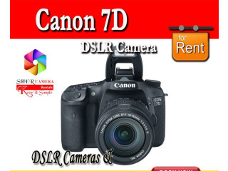 Canon 7D DSLR Camera For RENT ONLY