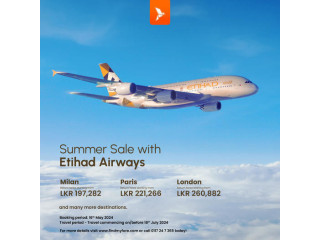 Summer Sale with Etihad Airways