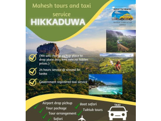 MAHESH TOURS AND TAXI SERVICE in HIKKADUWA