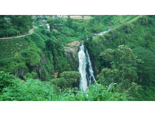 Devon Falls, Majestic Waterfall in the Heart of Sri Lanka in Nuwaraeliya