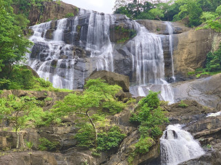 A Serene Escape: Exploring the Majestic Rathna Falls in Kandy